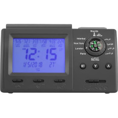 Eujgoov Digital Automatic Islamic Muslim Prayer Clock Islamic Clock Azan Muslim Prayer Alarm Table Clock