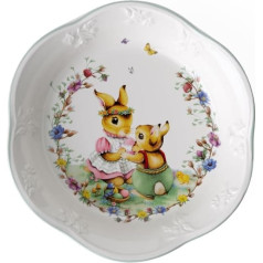 Villeroy & Boch - Spring Fantasy Anna & Paul Small Bowl, 16 x 16 x 3.5 cm, Premium Porcelain, White/Multicoloured