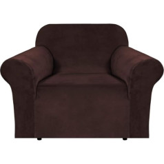 BellaHills Velvet Sofa Slipcover, Thick Plush Furniture Cover, Deluxe Lounge Chair Cover, Stretch Sofa Cover, Protector for Recliners