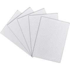 sourcing map Pack of 5 Corrugated Paper Sheets for Art and DIY Projects 7.87 Inches x 11.81 Inches White