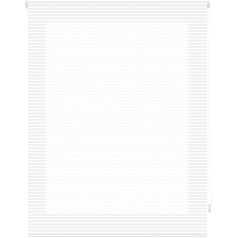 Decorblind Translucent Striped Roller Blind Dimensions: 160 x 180 cm Width x Length / Dimensions Fabric Striped: 157 x 175 cm - Translucent Roller Blind White Easy to Install on Wall or Ceiling