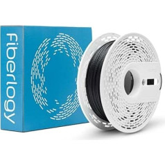 Fiberlogy Nylon PA12 + CF15 Black, 1.75mm (±0.02), 0.50kg High Quality Carbon Fibre Reinforced Filament, Made in EU