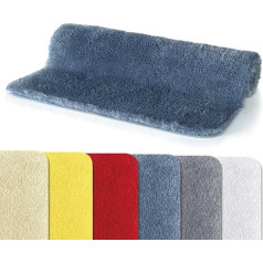 Spirella Fino Supersoft Bath Mat Shower Mat Washable Non-Slip Bath Mat 50 x 80 cm - Blue