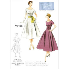 Vogue Schnittmuster, Leinen, Size A5 (6-8-10-12-14)