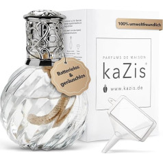 KAZIS® I Catalytic Lamp Twister I Oil Burner I Glass I XXL I 300 ml Capacity I Transparent