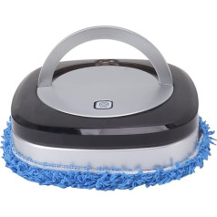 Cuifati Mop Robot, Automatic Floor Mop Robot with Water Tank, Highly Efficient Motor, Rotating Cleaning with Strong Pressure, for Wooden Panels, Marble, Tiles etc. (Silver)