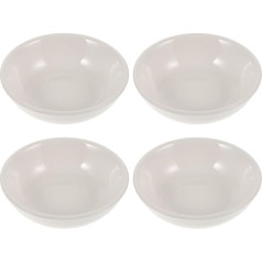 Cabilock Set of 4 White Ceramic Soy Sauce Seasoning Sushi Appetizer Serving Platters