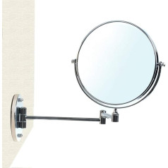 HIMRY Designed Kosmetik Spiegel/Kosmetikspiegel, 8 inch, 360° drehbar. 2 Spiegel: normal und 7 - Fach Vergrößerung, 17,5 cm ø, verchromten, KXD3107-7x