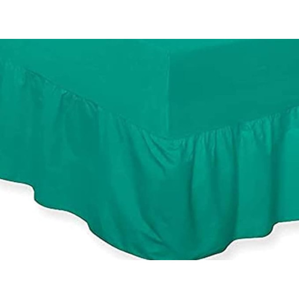 Indus Textiles Percale Valance Sheet Single Teal