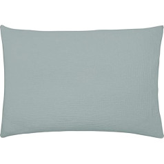 Washed Cotton Gauze Tenderness Celadon Blue Cushion Cover 50 x 75 cm Essix