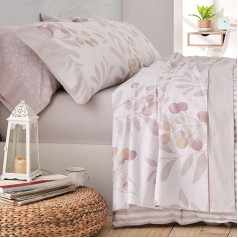 Burrito Blanco Flannel Duvet Cover Set Cotton Terracotta Ancho de 150 a 160 cm