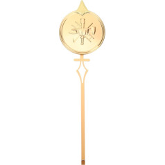 Homoyoyo Gold Wall Clock Replacement Pendulum Long Clock Pendulum Replacement for Pendulum Movement Quartz Wall Clock Repair Parts Accessories (Pointed Head Style)