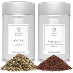 Boomers Gourmet - Oriental Spice Set, Sumac Spice I Zatar Spice Mix According to Ottolenghi Spices Set of 2 - 2 Tins - 180 g