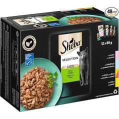 Sheba Fine Variety in Sauce MP | 4 x 12 x 85 g Cat Food