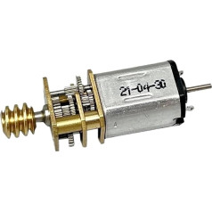 GA12-N20 12 mm Full Metal Gearbox Gear Reduction Electronic Starter Worm Gear Shaft DC 3V 62RPM Slow Speed Dual Shaft BIANMTSW