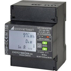 Gossen Metrawatt U2387-V012 Three-phase meter with converter connection, digital, MID-compliant: yes, 1 piece