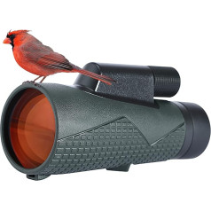 DOCANIO Monocular Telescope 12 x 56 ED Monocular with Night Vision, IPX7 Waterproof Telescope Adult with BAK4 Prism & SMC Extra Wide Film Telescope Adults for Climbing/Hunting/Wildlife Watching