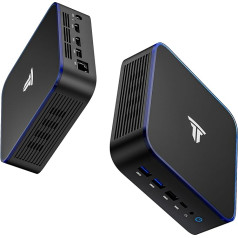 SRESNAIL Windows 11 Pro Mini PC, 16GB ARM + 512GB SSD Mini Desktop PC with Alder Lake N95 CPU, 4 Cores, 4 Threads, 5G WiFi and Bluetooth 5.3 Support, Gigabit Ethernet Support (Black)