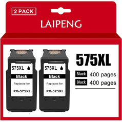 LAIPENG 575XL 576XL Cartridges 2 Black Compatible with Canon PG-575 CL-576 PG-575XL CL-576XL for PIXMA TS3550i TS3551i TR4750i TR4751i Printer Multipack