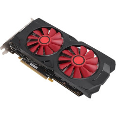 Yunir RX580 8GB GDDR5 256bit Silent Dual Fan PCIe Gaming Graphics Card with PCI Express 2.0 16X Slot PCB Material for Desktop PC