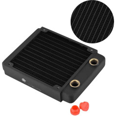 Richer-R Water Cooling Systems, Aluminium Radiator Heat Exchanger Cooler, G1/4 Computer Water Cooler, Liquid Cooler, 120/240/360/480 mm for Computers, Water Cooling, Beauty Appliances, etc. (120 mm)
