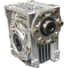 AMEHRU 90-Grad-Getriebe NMRV90 Schneckengetriebe mit Eingangslochdurchmesser 19 mm, 24 mm, 28 mm Ausgangslochdurchmesser 35 mm(Ratio 15 to 1,19mm)