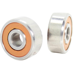 2 Stück Angelrollenlager SR166 2RS CB ABEC7 4,763 x 9,525 x 3,175 mm Edelstahl-Hybrid-Keramik-Kugellager SR166-2OS CB