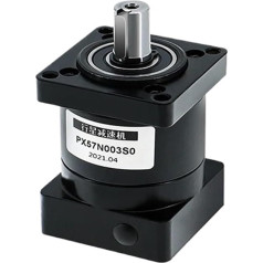 MUHM PX57 Planetengetriebe, Gleichstrommotor-Untersetzungsverhältnis 16/20/24/30/36/40/50/60 for Nema23 Schrittmotor, Servomotor, Eingang 8 mm, Ausgang 14 mm (Size : Ratio 16)