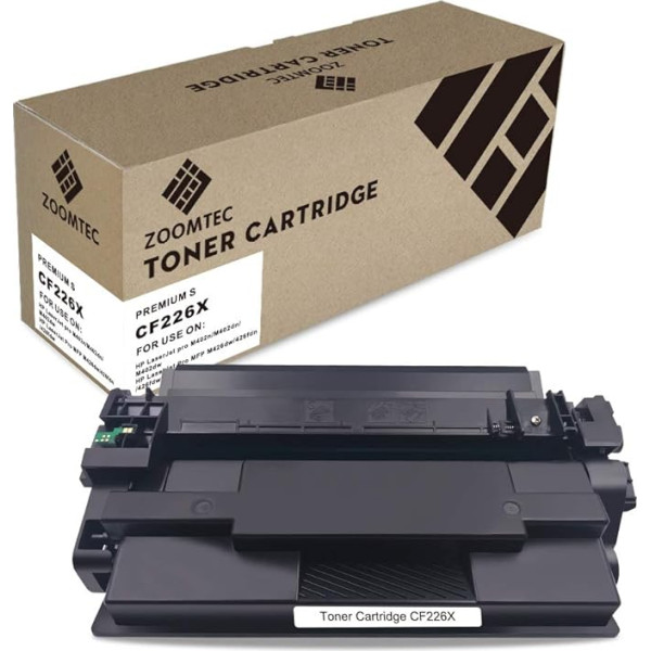 ZOOMTEC Compatible 26X CF226X Toner Cartridge Use for LaserJet Pro M402dn M402d M402n M402dw,LaserJet Pro MFP M426fdn M426dw M426fdw(Black, 1 Pack)