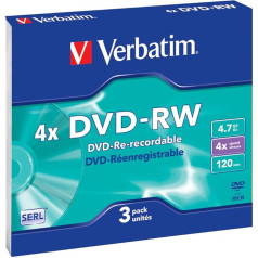 Verbatim DVD-RW 4X 4.7GB Scratch Resistant Blank