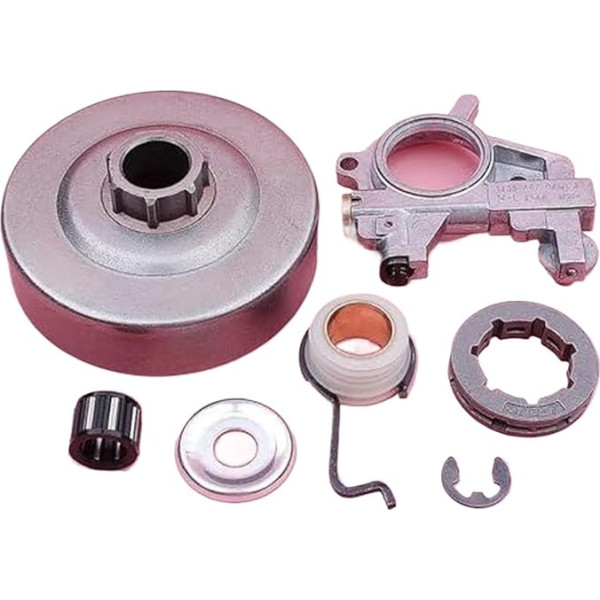 BTFWM Garden Tool Clutch Replacement, 3/8 7 Zähne Kupplung Trommel Felge Kettenrad Lager Ölpumpe Schneckengetriebe Kit, for STIHL, for MS361 Kettensägen 1128 007 1000 1135 640 320