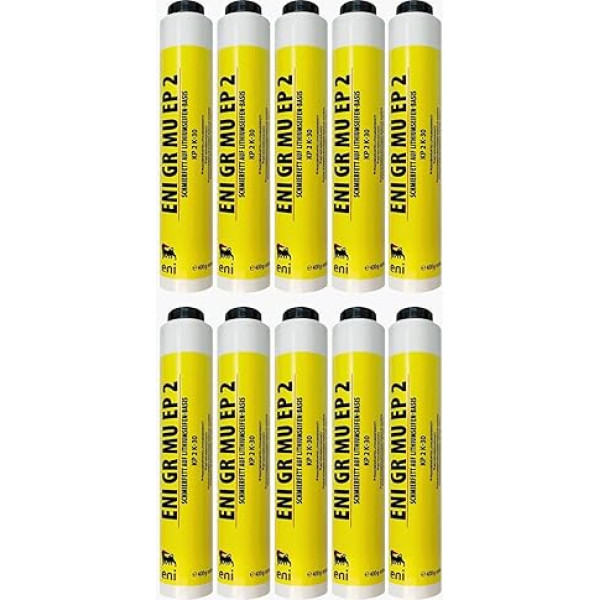 Agip GR MU EP2 Long-Term Grease Cartridge 400 g with Screw Thread for LubeShuttle Grease Guns