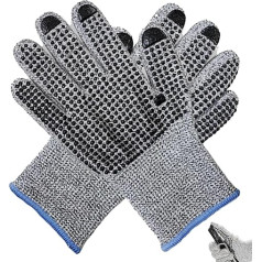 Cut Proof Gloves For Men, Laboratory Protection Gloves, Grade 5 Protection Gloves, Wood Working Gloves, Knives Proof Gloves, Multi-Purpose Cut Resistant Gloves, Meat Cutting Gloves, Kitchen Safety