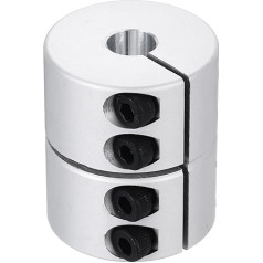 sourcing map Wellenkupplung, 8 bis 10 mm (ID), 30 mm (L), Aluminiumlegierung, Schaftkupplung, starres Gelenkmotorzubehör für 3D-Drucker, DIY-Roboter, Modell CN