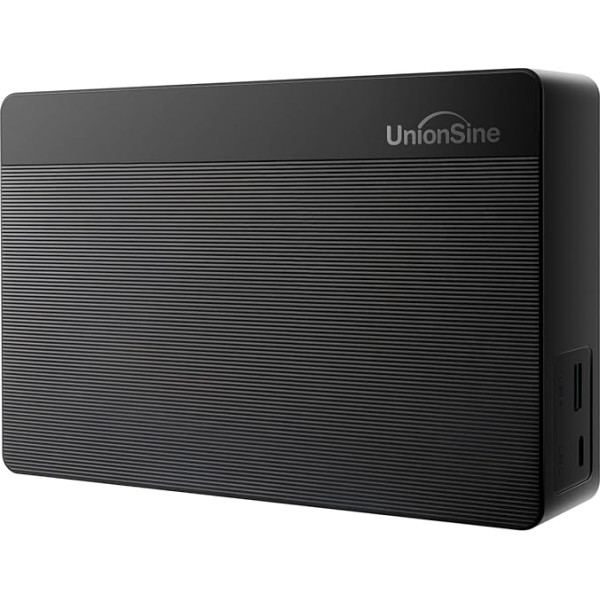 UnionSine 16TB External Hard Drive, 3.5 Inch USB 3.0 Backups HDD Portable for TV, PS4, PC, Mac, Black HD3512