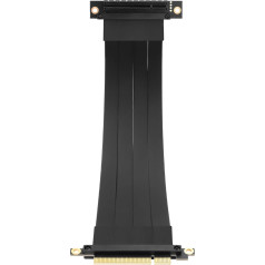 GINTOOYUN PCIE-8X Extension Cable 180 Degree PCIE-8X Male to 90 Degree PCIE-8X Female Riser Cable PCI-Express 3.0 8X Extender Adapter for Graphics Card (11.02 Inch) (Style 2)