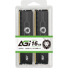 AGI UD138 16GB (2x8GB) DDR4 RAM 3200MHz CL22 Memory Module 288pin Non-ECC U-DIMM Compatible Desktop PC Upgrade Kit