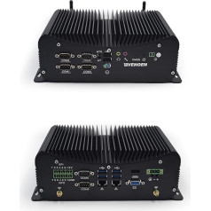 VENOEN Industrial Mini PC Core i7 1165G7, Fanless PC I7, i225 2.5Gbe LAN, W 11 Pro, 16GB RAM 512GB SSD, RS232/RS485/RS422 COM, GPIO, HD, VGA, USB3.0, SIM Slot, Dual Band WiFi, BT4.2, Rugged Case