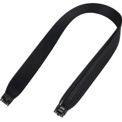 PCIe 5.0 Cable, 16AWG ATX 3.0 12VHPWR PCIE Cable, 600W Male to Male 16 (12+4) Pin PCIE5 Cable for RTX 4090TI, 4080TI, 3090TI, Compatible with MSI, Gigabyte, GameMax, Thermaltake P, Thermaltake