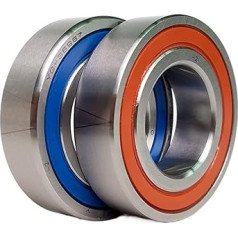 1 Stück 7002 7002C 2RZ P4 DF A 15 x 32 x 9 15 x 32 x 18 abgedichtete Schrägkugellager Geschwindigkeitsspindellager CNC ABEC-7 (Größe: DF) (Size : DB)