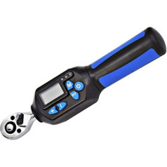 Digitaler Drehmomentadapter, Einstellbarer elektronischer digitaler Mini-Beam-Drehmomentschlüssel 1/4DR 3/8 1/2 1,5-100 nm 4 Drehmomenteinheiten Zoll Lb(EWK2-030AN)
