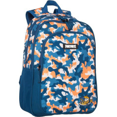 Fortnite Blue Camo Backpack - School Bag with Double Compartment and Front Pocket - Adjustable Trolley Backpack - Lined Interior - Padded Straps and Back - 42 x 32 x 20 cm - Toybags