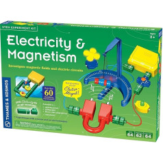 Thames & Kosmos , 620417, Electricity and Magnetism Science Kit, Electronics Kit, Investigate Magnetic Fields and Forces, Experiment with A Motor and Electromagnet, 62 Experiments, Ages 8+