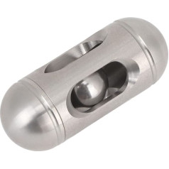 Wakects EDC Fidget Slider Toy, Portable Metal Magnetic Finger Bead Push Slider with Hollowed Capsule Shape for ADHD Autism Anxiety Stress Relief