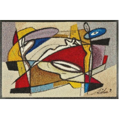 wash+dry Door Mat Steady Composition Design 50x75 cm multicoloured