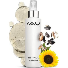 RAU Cosmetics Vitamin A Retinol Serum 100 ml - Anti-Ageing Serum with Hyaluronic Acid, Vitamin A & Panthenol - Against Wrinkles on the Face & Anti Acne & Pimples