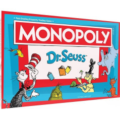 Monopoly: Dr. Seuss | Buy, Trade Dr. Seuss Books | Collectable Classic Monopoly Game with Custom Game Board and Artwork | Officially Licensed by Dr. Seuss