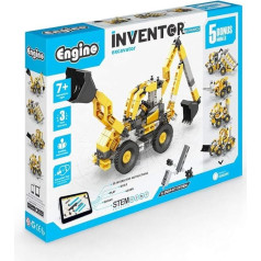 Engino IN40 Inventor Mechanics and Construction Toy, Excavator