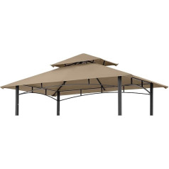 ABCCANOPY Replacement Roof Only Fits Gazebo Model L-GZ238PST-11 (Beige)