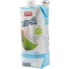 UFC Pure Coconut Water 100% Pure Coconut Water Thailand 500ml 24 Pack
